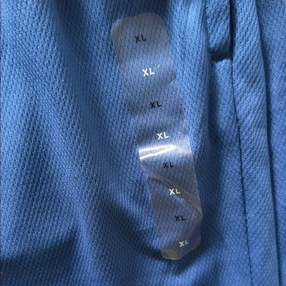 Blue Men's Athletic Mesh Shorts - Picture 3 of 9